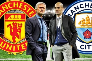  曼城德比大战三球完胜曼联  