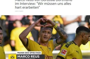  罗伊斯达成德甲三百场里程碑  